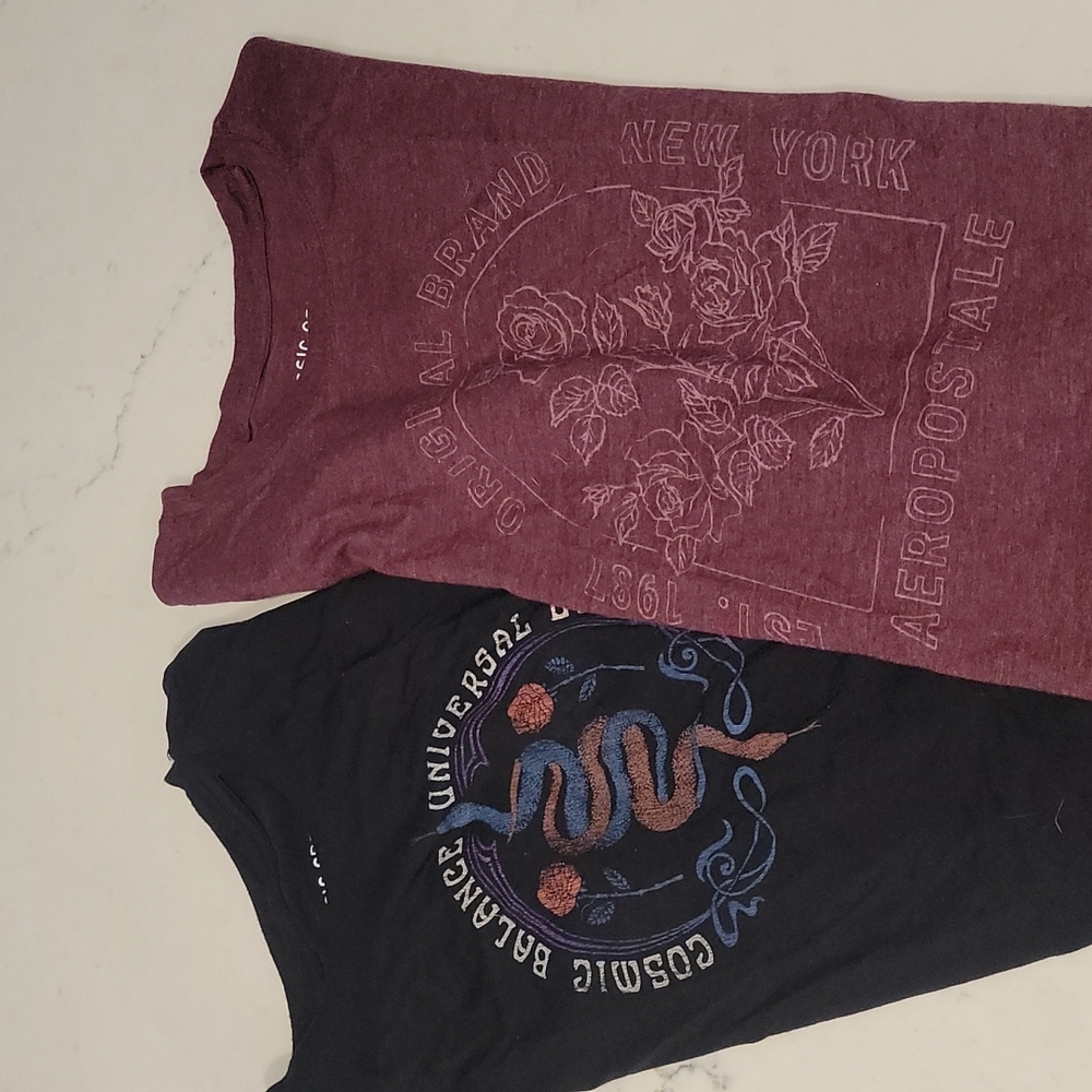 2 Aeropostle fitted tees
